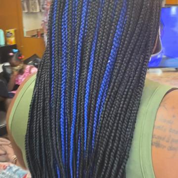 Blue braids