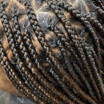Close up of braids